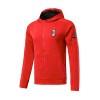 AC Mailand Hooded Trainingsjacke 2017-18 Rot